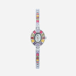 Amélie – Orologio in oro con montatura in cristallo.