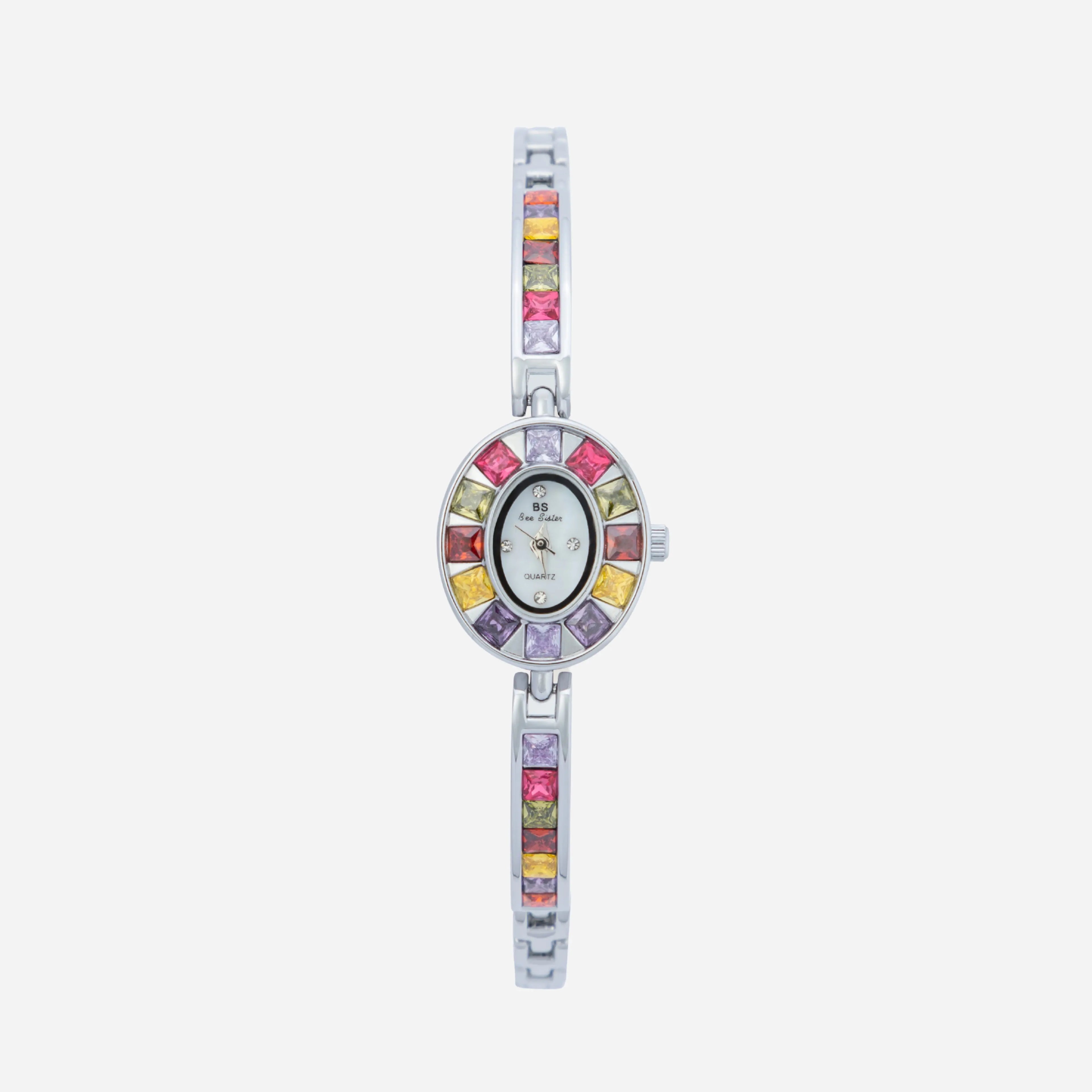 Amélie – Orologio in oro con montatura in cristallo.