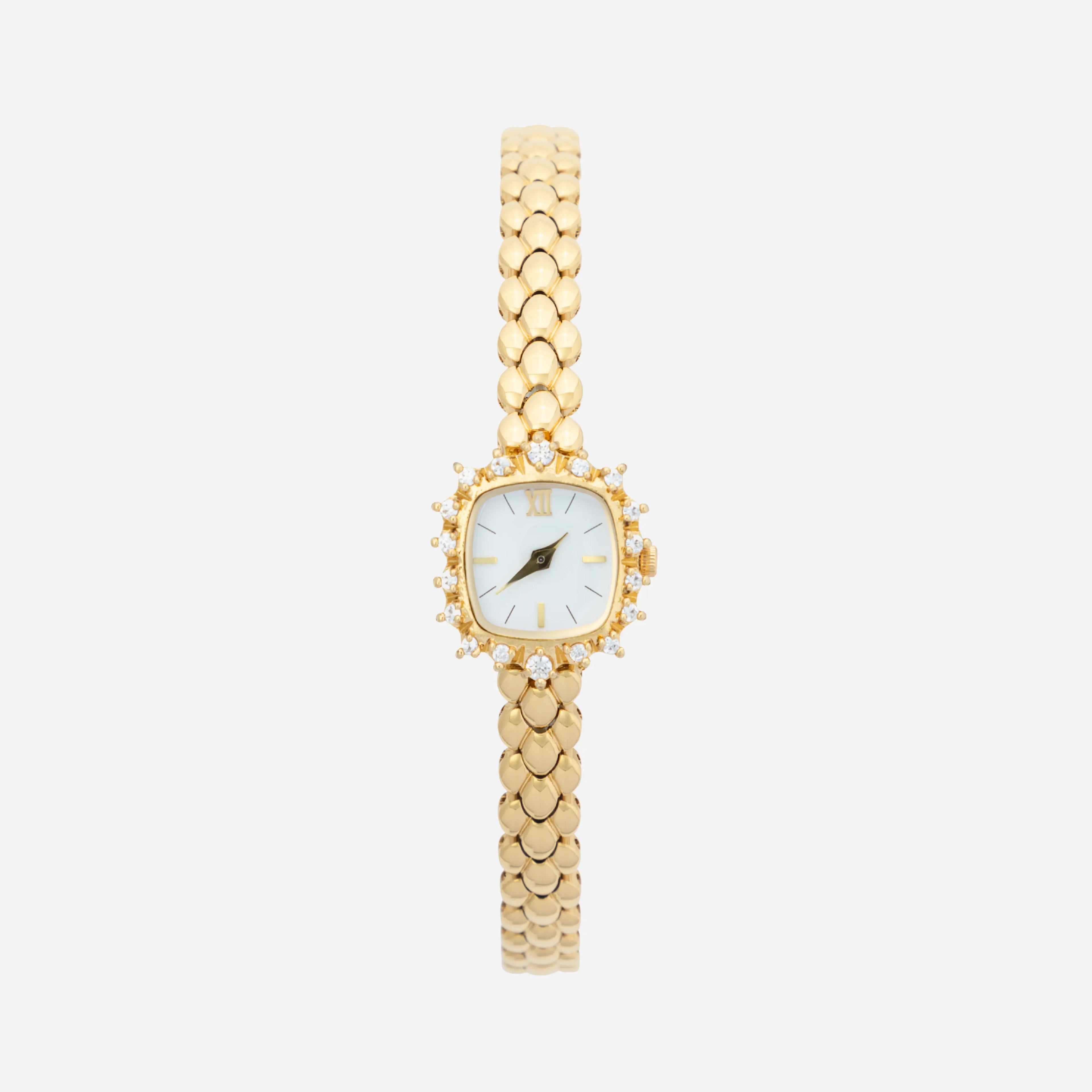 Isabela – Orologio in oro con bracciale rotondo.