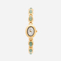 Klára – Orologio d’oro con quadrante allungato.