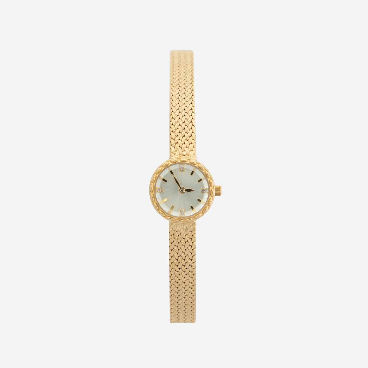 Magdaléna – Orologio in oro con cinturino stretto.