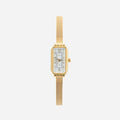 Teresa – Orologio in oro con quadrante rettangolare.