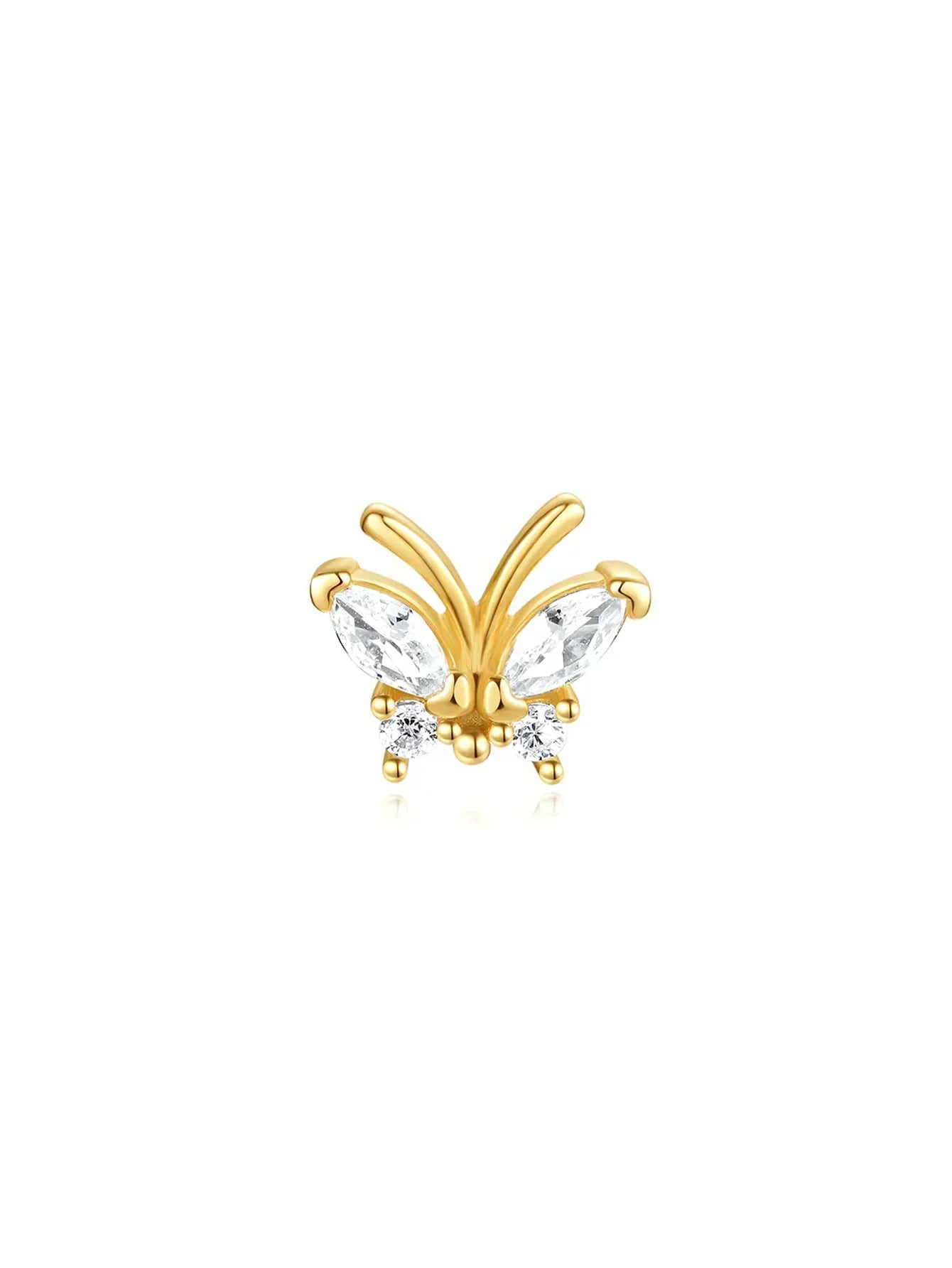 Carina – Orecchini in oro dalla lucentezza delicata.