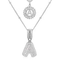 Set di collane con iniziali in moissanite