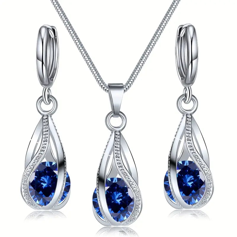 Amara – Gioielli in argento con zaffiri.