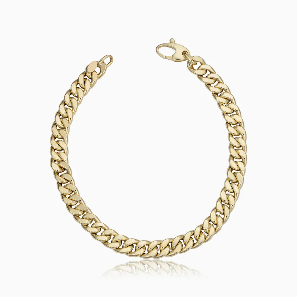 Bracciale cubano vintage | Oro
