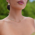Marlene – Collana dorata semplice con profilo liscio