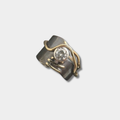 Laura – Anello vintage in argento scuro con zirconi