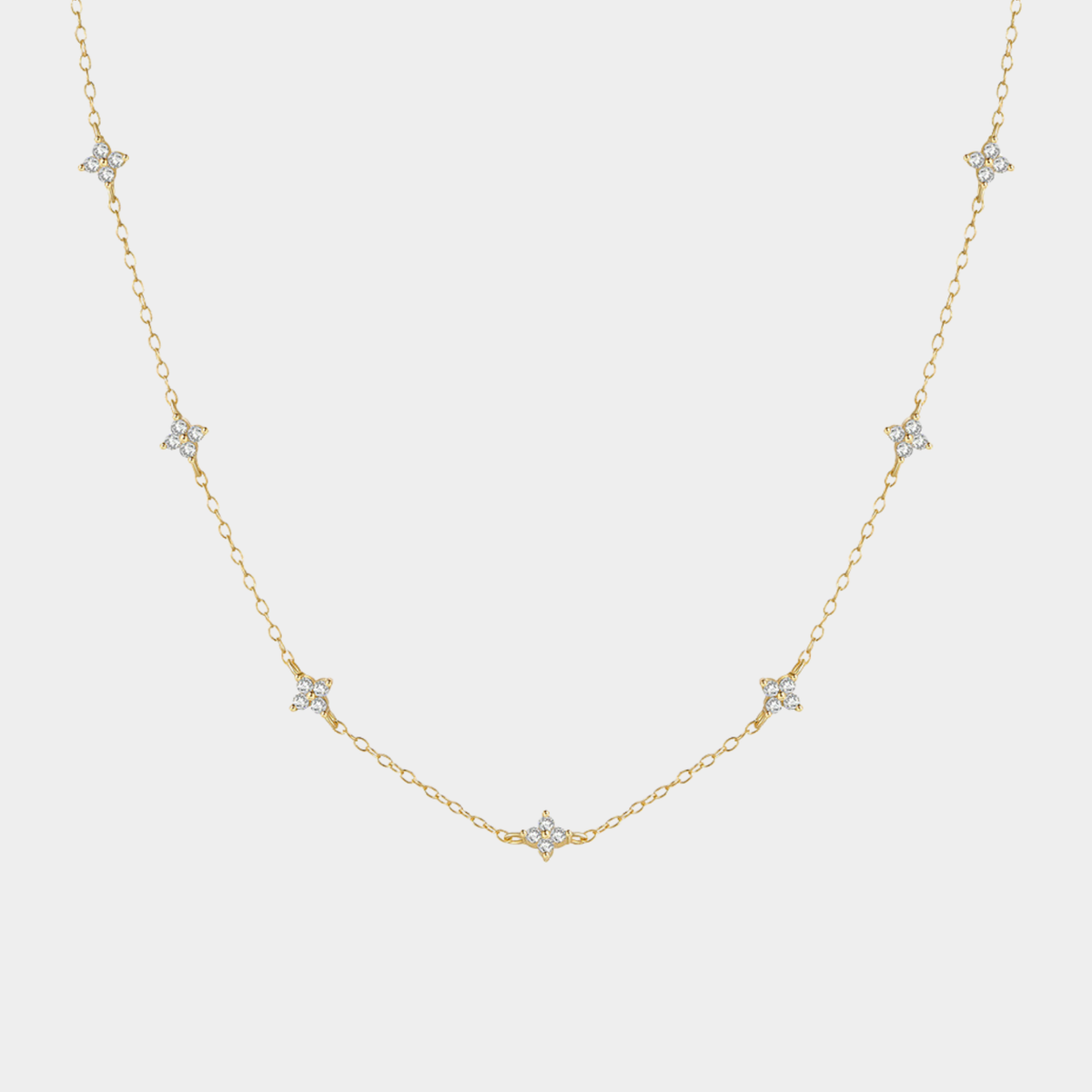 Veronica – Catenina sottile in argento con pendente verticale
