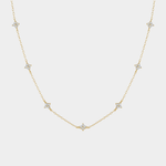 Veronica – Catenina sottile in argento con pendente verticale