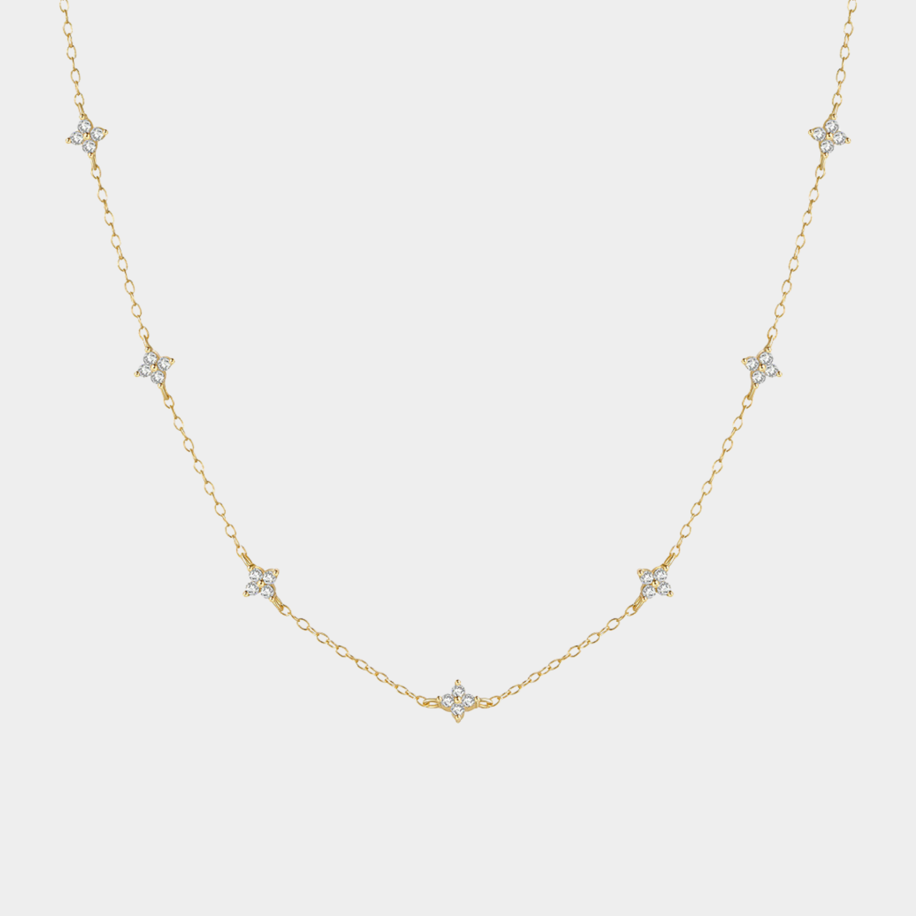 Veronica – Catenina sottile in argento con pendente verticale