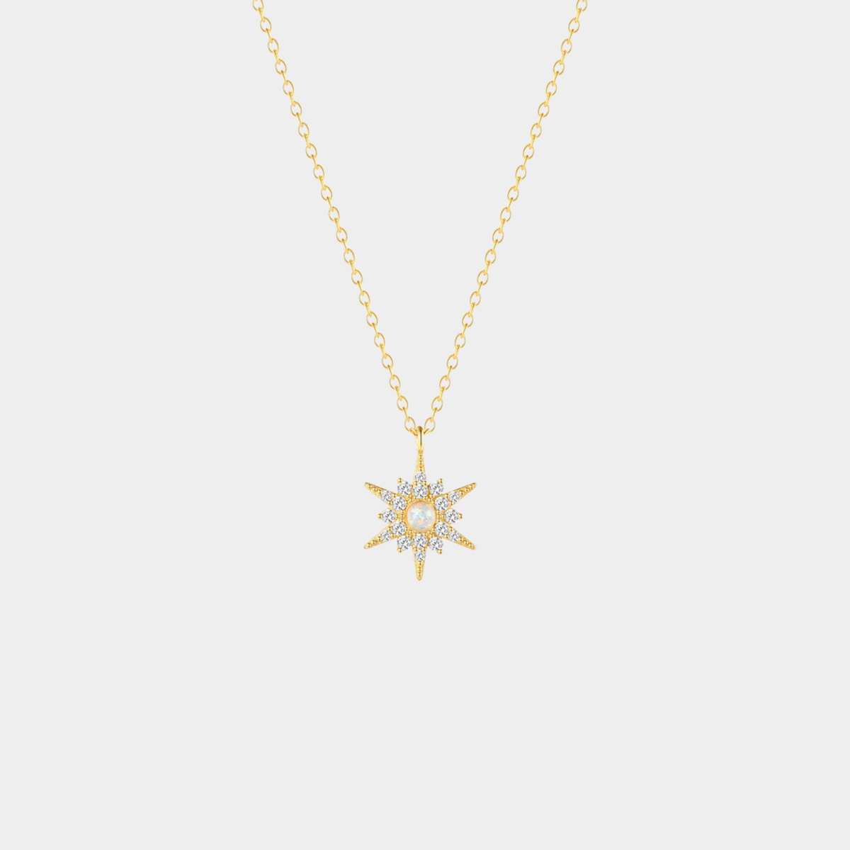 Amálie – Delicata collana in argento con pendente rotondo.