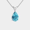 Melina – Collana in argento con pendente azzurro chiaro