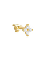Helena – Orecchini in oro dalla linea organica.