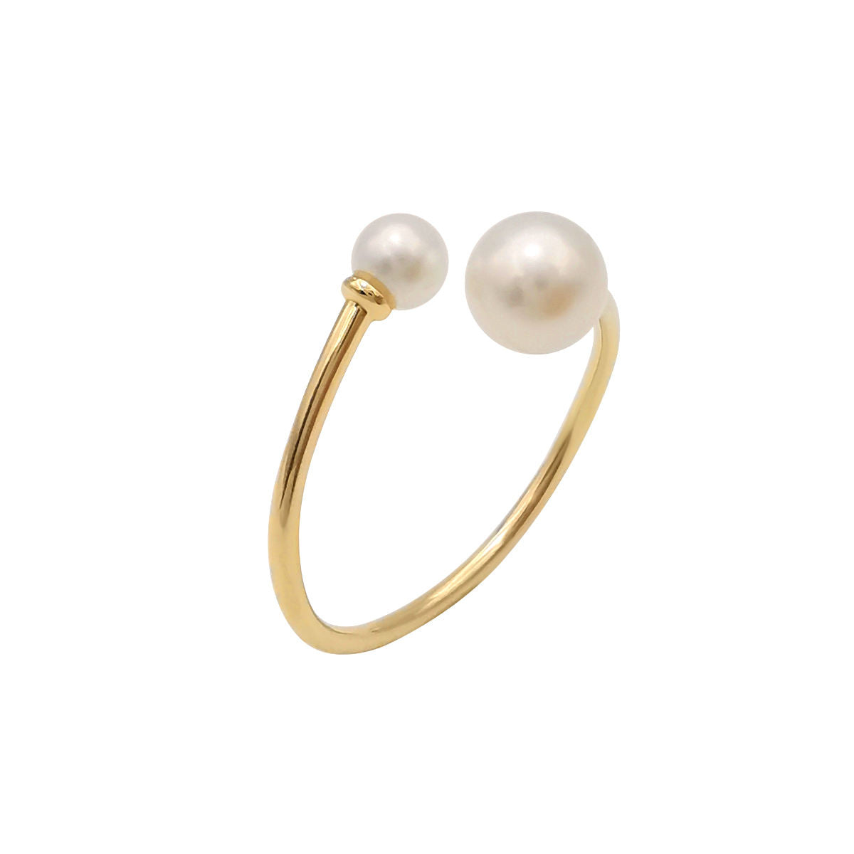 Johana – Anello con finale asimmetrico in perla.