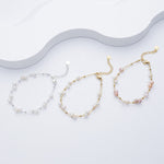 Marlena – Bracciale in oro con dettagli di perle.