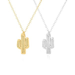 Amira – Collana dorata con pendente a forma di cactus