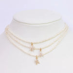 Miriam – Collana dorata doppia con pendente