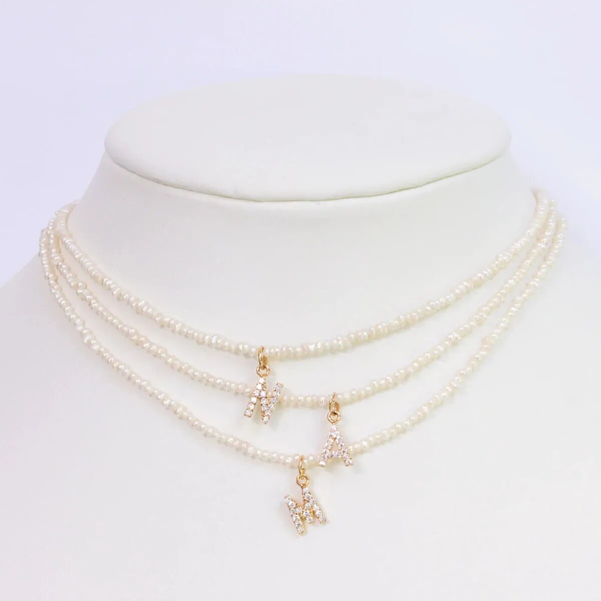 Miriam – Collana dorata doppia con pendente