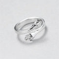 Petra - Anello regolabile in argento Cuddle