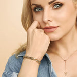 Bracciale cubano vintage | Oro