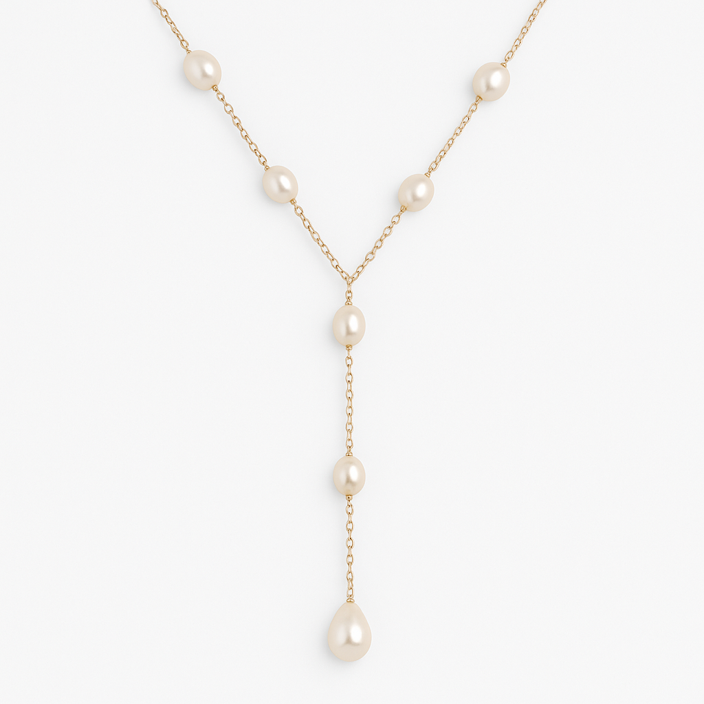Helga-Marie – Collana dorata con mini pendente lucente