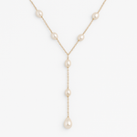 Helga-Marie – Collana dorata con mini pendente lucente