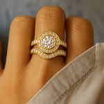 Lena - Set di anelli in oro vintage