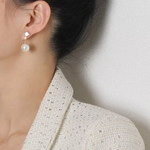 Lore – Orecchini dorati con perle