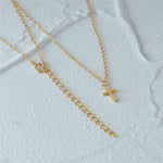 Elena – Collana doppia in argento con pendente