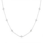 Veronica – Catenina sottile in argento con pendente verticale