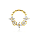 Johana-Marie – Orecchini in oro con superficie strutturata.