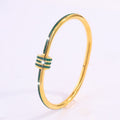 Bracciale Tessandra Virelli Verde | Oro