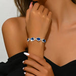 Victoria – Bracciale con zaffiri sfaccettati.