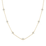 Veronica – Catenina sottile in argento con pendente verticale