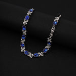 Alena – Delicato bracciale in zaffiro dalla forma circolare.