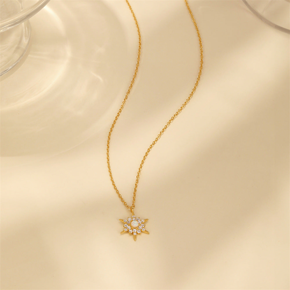 Amélie – Collana delicata in argento con pendente rotondo
