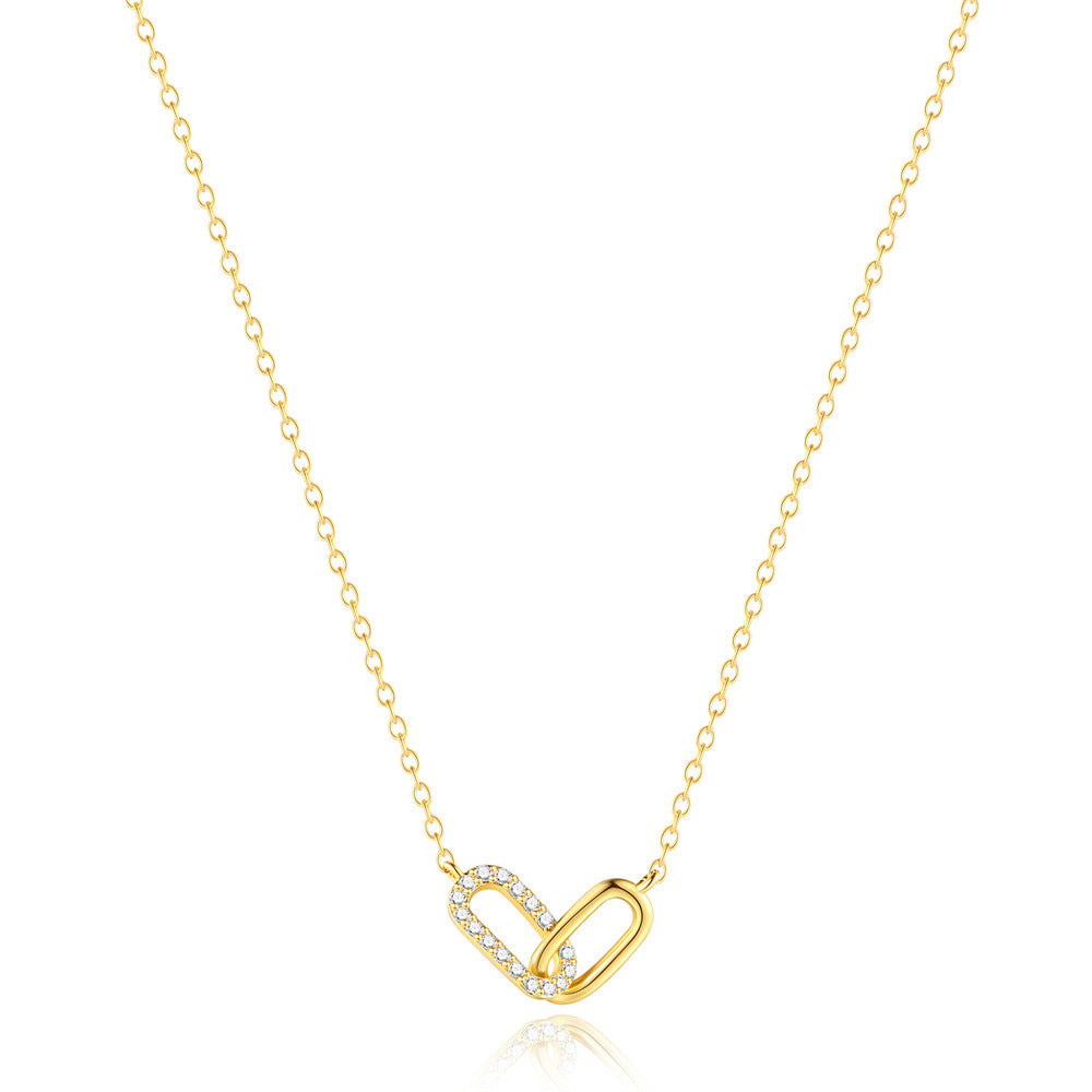 Carina – Collana delicata in argento con piccolo pendente circolare