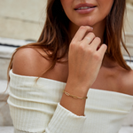 Bracciale in oro con perline