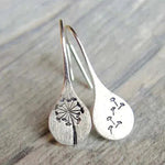 Verena – Orecchini in argento sterling 925 con tarassaco