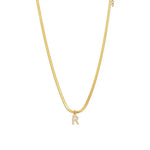 Eva – Collana dorata con pendente a iniziale