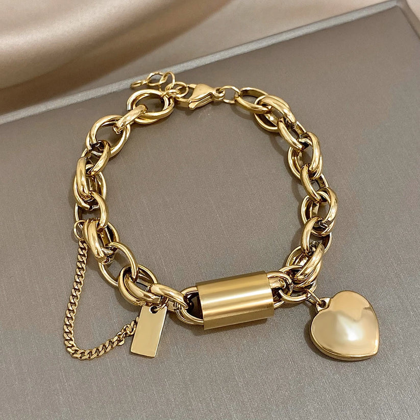 Bracciale grosso Herzstück | Oro
