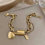 Bracciale a cuore spesso