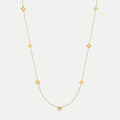 Carina – Collana dorata con accenti colorati