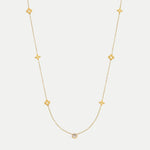 Carina – Collana dorata con accenti colorati