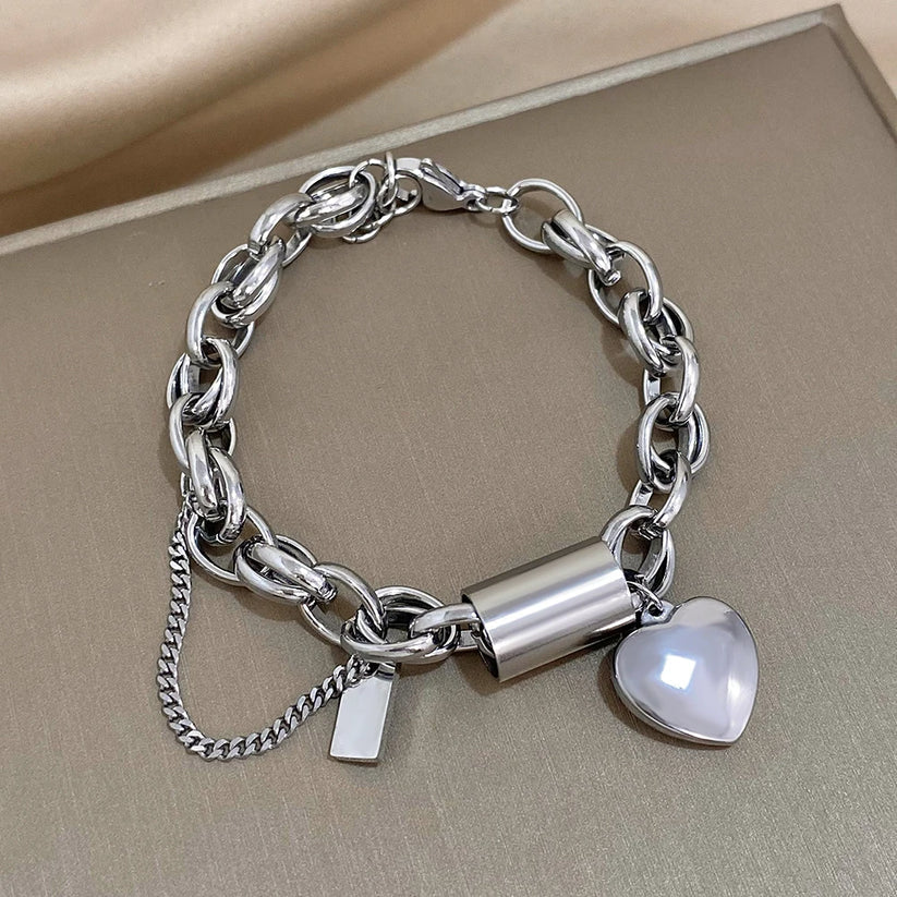 Bracciale a cuore spesso