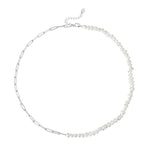 Livia – Collana dorata delicata con struttura a maglie