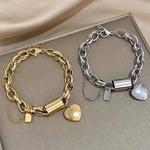Bracciale a cuore spesso