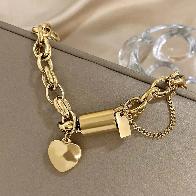 Bracciale a cuore spesso