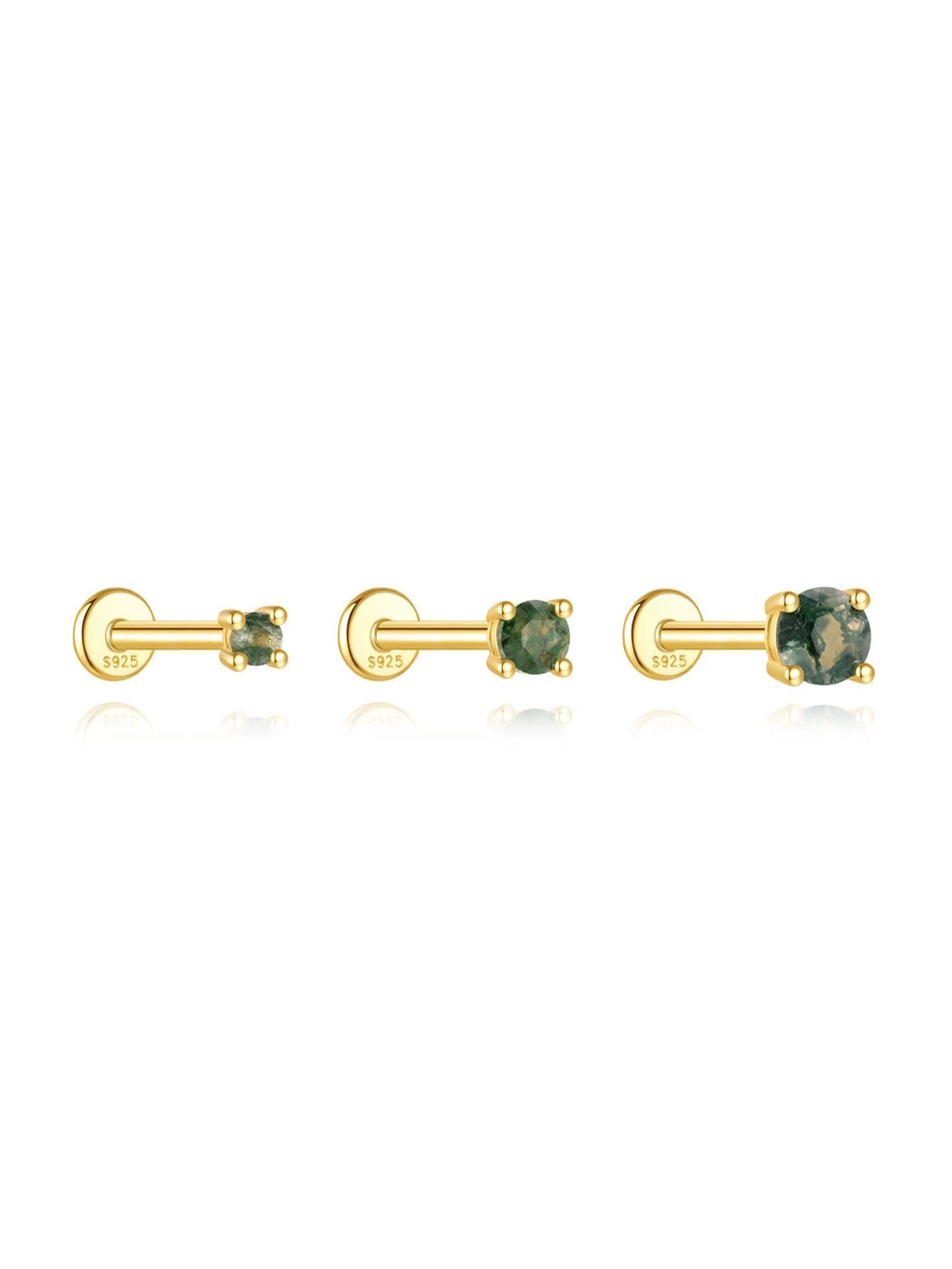 Luana – Orecchini in oro dalla linea femminile.